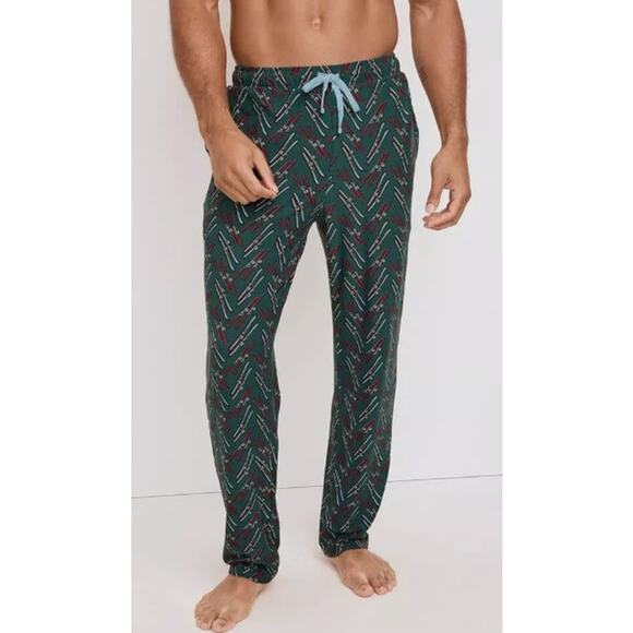 Jockey Ultra Soft Cooling Sleep Pants Men's Size L Skiing Design NEW - Picture 1 of 4